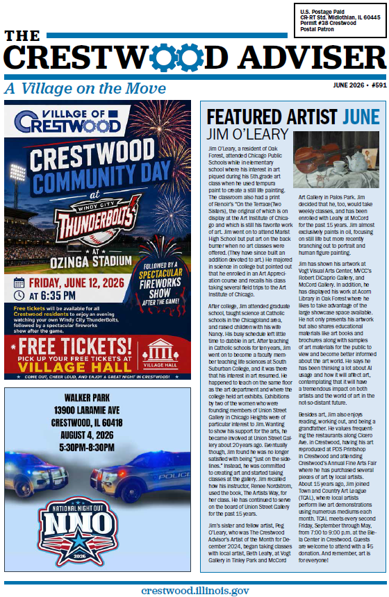 The Crestwood Adviser front page image