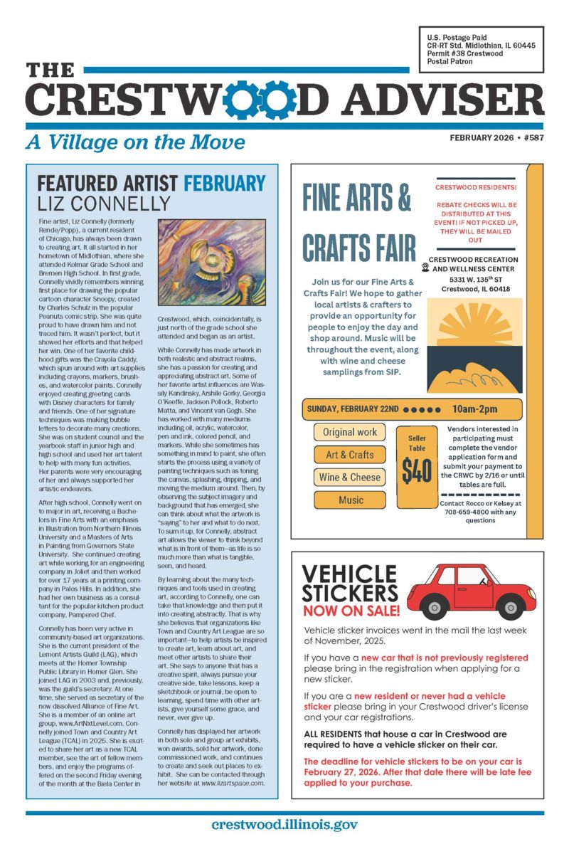 The Crestwood Adviser front page image