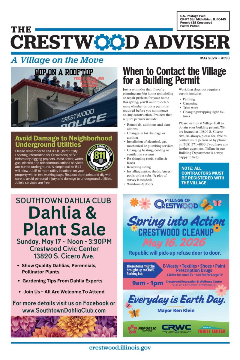 The Crestwood Adviser front page image
